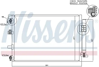 NISSENS 940222 Klıma Radyatoru (Kondanser) Focus Iıı 1.0 Ecoboost / 1.6tdcı 11 />  Grand C-Max (Dxa/Cb7, Dxa/Ceu)   BV6119710BE