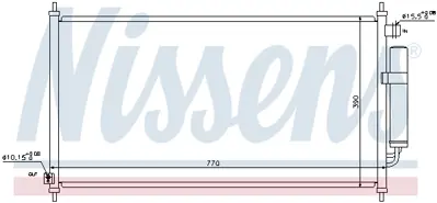 NISSENS 940237 Klıma Radyatoru 80110SJF003