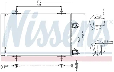 NISSENS 940239 Klıma Radyatoru (Kondanser) P407 P508 C5 Iıı 2008> Dw10bted4 (2.0 Hdı 16v) 9685742080