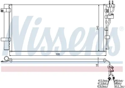 NISSENS 940260 Klıma Radyatoru 976062G650