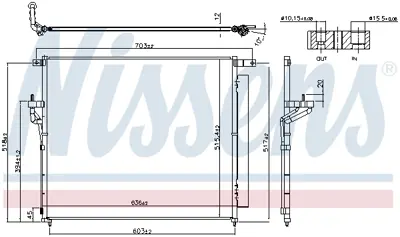 NISSENS 940266 Klıma Radyatoru UC9M61480A