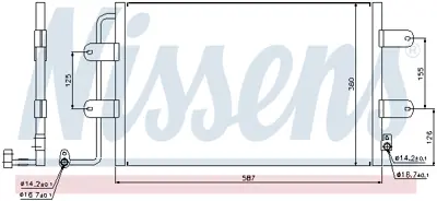 NISSENS 940305 Klıma Radyatoru 1C0820413F