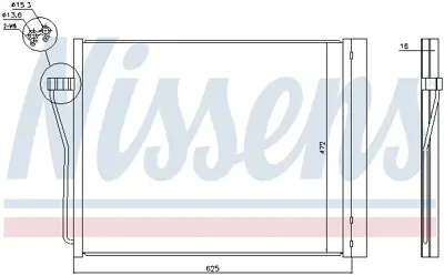 NISSENS 940308 Klıma Radyatoru Bmw F01 F02 F03 F04 9391491