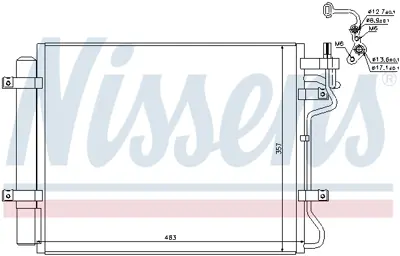 NISSENS 940314 Klıma Radyatoru 976062F700