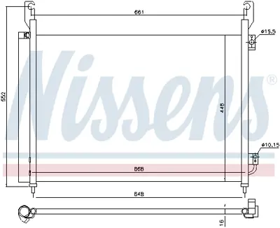NISSENS 940316 Klıma Radyatoru 92100JY00A