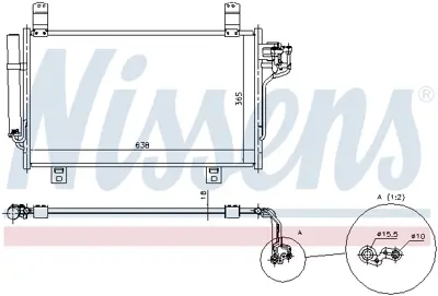 NISSENS 940327 Klıma Radyatoru KD6261480A