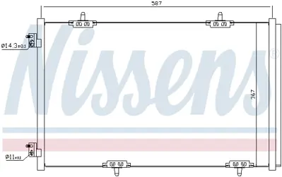 NISSENS 940333 Klıma Radyatoru 9674994280