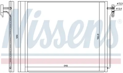 NISSENS 940343 Klıma Radyatoru LR011406