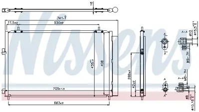 NISSENS 940349 Klıma Radyatoru 8846042110