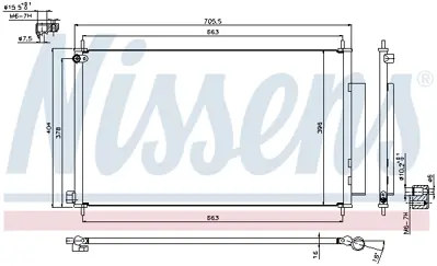 NISSENS 940354 Klıma Radyatoru 80110T0AA01