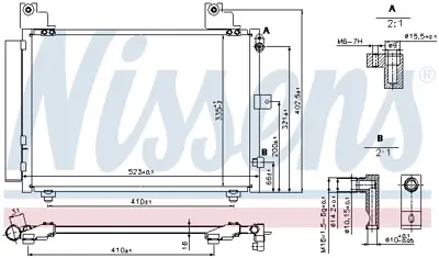 NISSENS 940359 Klıma Radyatoru Daıhatsu Terıos 1,3 4wd 1997-2005 (J100) 8846087407000