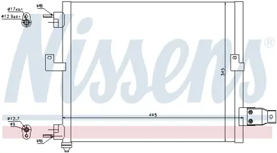 NISSENS 94036 Klıma Radyatoru 9760602200