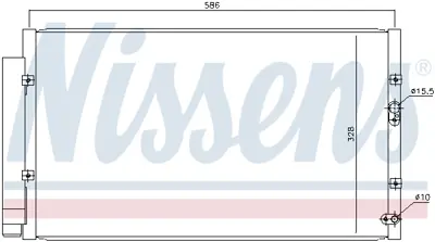 NISSENS 940366 Klıma Radyatoru SU00302116