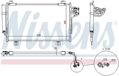 NISSENS 940387 Klıma Radyatoru GHT661480C