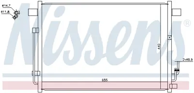 NISSENS 940403 Klıma Radyatoru 921101AA0A