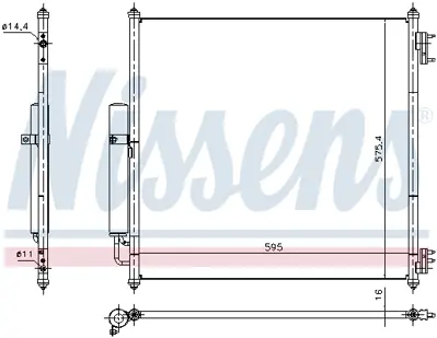 NISSENS 940408 Klıma Radyatoru LR137975