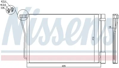 NISSENS 940418 Klıma Radyatoru Bmw M5 F10 M6 F12 F13 F06  64509391493