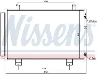 NISSENS 940434 Klıma Radyatoru 