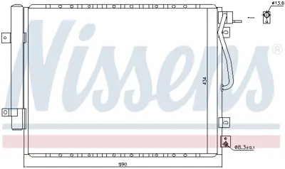 NISSENS 940436 Klıma Radyatoru 976063E901