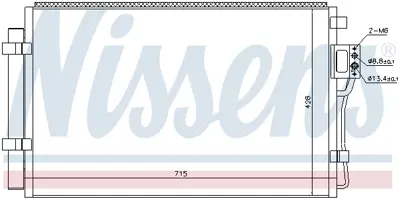 NISSENS 940449 Klıma Radyatoru 976061U100AS