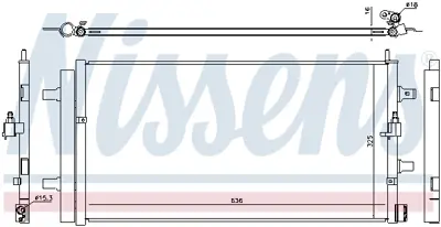NISSENS 940454 Klıma Radyatoru 8R0260403E