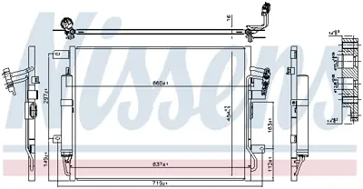 NISSENS 940481 Klıma Radyatoru LR097939