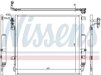 NISSENS 940485 Klıma Radyatoru JRB500140