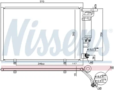 NISSENS 940500 Klıma Radyatoru AV1119972CB