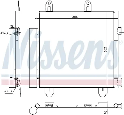 NISSENS 940522 Klıma Radyatoru B000995480