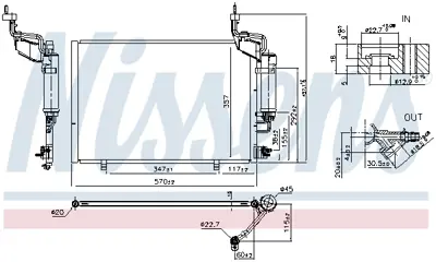 NISSENS 940526 Klıma Radyatoru C1B119710CC