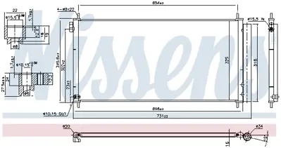 NISSENS 940534 Klıma Radyatoru 8845012320