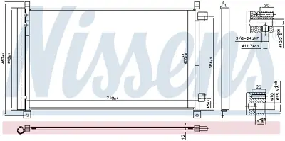 NISSENS 940548 Klıma Radyatoru 921005HA0B 92100ABA3A