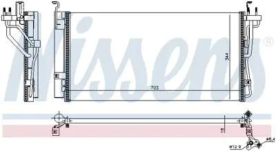 NISSENS 940552 Klıma Radyatoru 9760638004