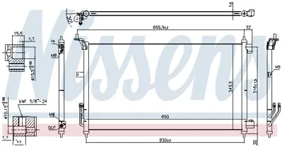 NISSENS 940557 Klıma Radyatoru 921101U600