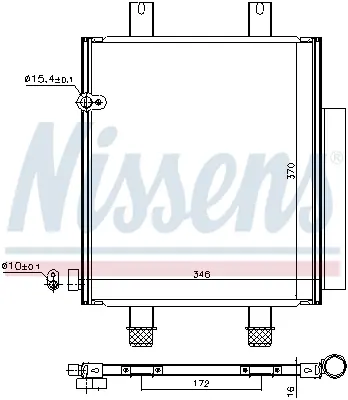 NISSENS 940561 Klıma Radyatoru 88450B2140