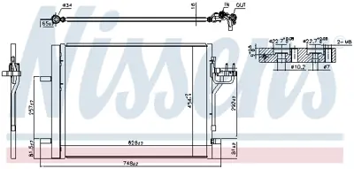 NISSENS 940586 Klıma Radyatoru CV6119710JA