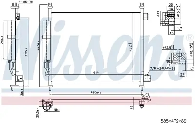 NISSENS 940600 Klıma Radyatoru 921101HC4A