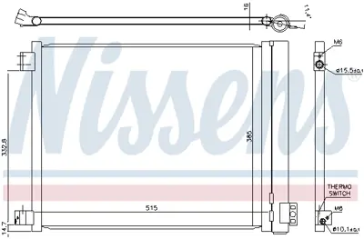 NISSENS 940624 Klıma Radyatoru 921011HC1A