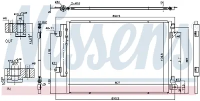 NISSENS 940676 Klıma Radyatoru 9531062M10