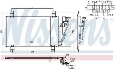 NISSENS 940725 Klıma Radyatoru DF7B61480A