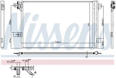 NISSENS 940732 Klıma Radyatoru Transporter T7 16> 7E0820411F