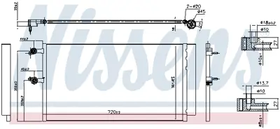 NISSENS 940743 Klıma Radyatoru Volvo Xc90 Iı (256) 2.0 T5 Awd 16>18 Xc90 Iı (256) D4 -T5-T6 15>18  32252577