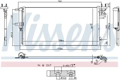 NISSENS 940764 Klıma Radyatoru EJ7Z19712B