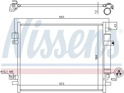 NISSENS 940789 Klıma Radyatoru 921003VD1A