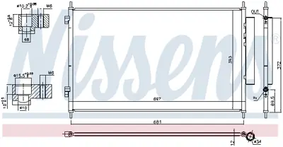 NISSENS 940811 Klıma Radyatoru 80110T7WA01