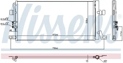 NISSENS 940827 Klıma Radyatoru ( Kurutuculu ) Q5 17> 80A816411 80A816411N
