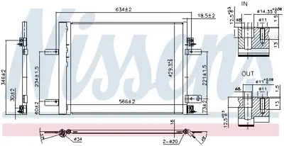 NISSENS 941042 Klıma Radyatoru 9817334080