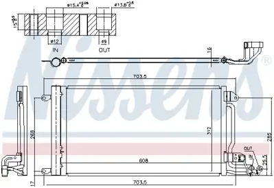 NISSENS 941047 Klıma Radyatoru 6C0816411C