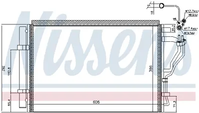 NISSENS 941126 Klıma Radyatoru 976063X601