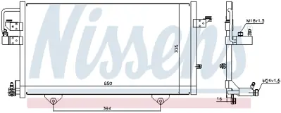NISSENS 94209 Klıma Radyatoru 8AO260403AA